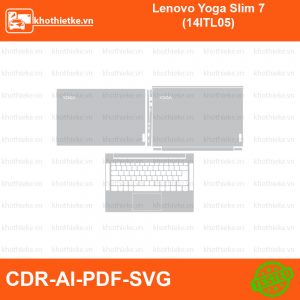 Lenovo Yoga Slim 7 (14ITL05) File thiết kế Skin, Template Vector chuẩn cắt decal | KhoThiếtKế.vn