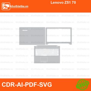 Lenovo Z51 70 File thiết kế Skin, Template Vector chuẩn cắt decal | KhoThiếtKế.vn