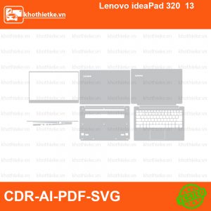 Lenovo ideaPad 320 13 File thiết kế Skin, Template Vector chuẩn cắt decal | KhoThiếtKế.vn