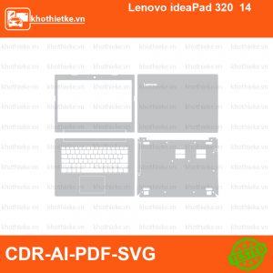 Lenovo ideaPad 320 14 File thiết kế Skin, Template Vector chuẩn cắt decal | KhoThiếtKế.vn