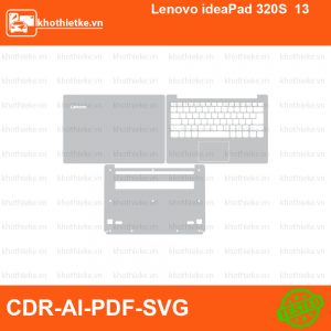 Lenovo ideaPad 320S 13 File thiết kế Skin, Template Vector chuẩn cắt decal | KhoThiếtKế.vn