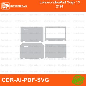 Lenovo ideaPad Yoga 13 2191 File thiết kế Skin, Template Vector chuẩn cắt decal | KhoThiếtKế.vn