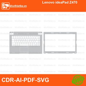 Lenovo ideaPad Z470 File thiết kế Skin, Template Vector chuẩn cắt decal | KhoThiếtKế.vn