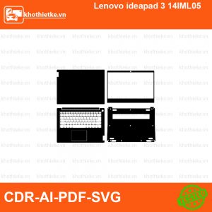 Lenovo ideapad 3 14IML05 File thiết kế Skin, Template Vector chuẩn cắt decal | KhoThiếtKế.vn