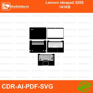 Lenovo ideapad 320S 141KB File thiết kế Skin, Template Vector chuẩn cắt decal | KhoThiếtKế.vn