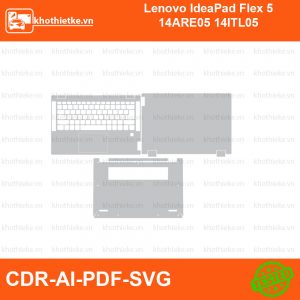 Lenovo ldeaPad Flex 5 14ARE05 14ITL05 File thiết kế Skin, Template Vector chuẩn cắt decal | KhoThiếtKế.vn