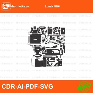 Nikon D200 File thiết kế Skin máy ảnh & Lens, Template Vector chuẩn cắt decal | KhoThiếtKế.vn