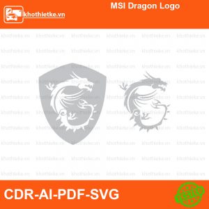 MSI Dragon Logo File thiết kế Skin, Template Vector chuẩn cắt decal | KhoThiếtKế.vn