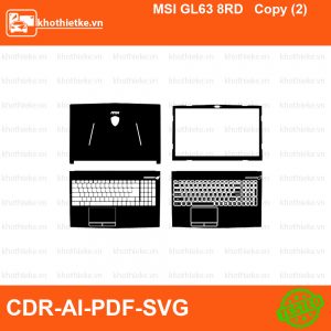 MSI GL63 8RD Copy (2) File thiết kế Skin, Template Vector chuẩn cắt decal | KhoThiếtKế.vn