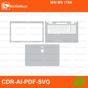 MSI MS 175A File thiết kế Skin, Template Vector chuẩn cắt decal | KhoThiếtKế.vn
