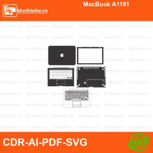 MacBook A1181 File thiết kế Skin, Template Vector chuẩn cắt decal | KhoThiếtKế.vn