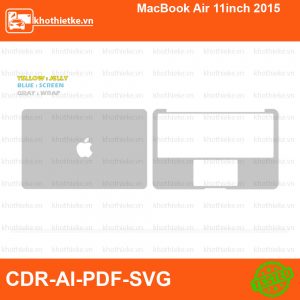 MacBook Air 11inch 2015 File thiết kế Skin, Template Vector chuẩn cắt decal | KhoThiếtKế.vn