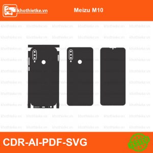 Meizu M10 File thiết kế Skin, Template Vector chuẩn cắt decal | KhoThiếtKế.vn