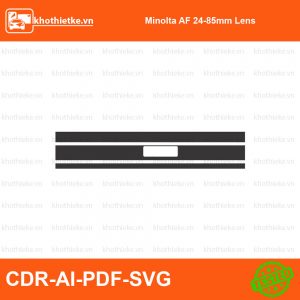 Minolta AF 24-85mm Lens File thiết kế Skin máy ảnh & Lens, Template Vector chuẩn cắt decal | KhoThiếtKế.vn