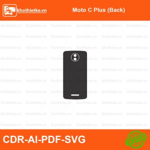 Moto C Plus (Back) File thiết kế Skin, Template Vector chuẩn cắt decal | KhoThiếtKế.vn
