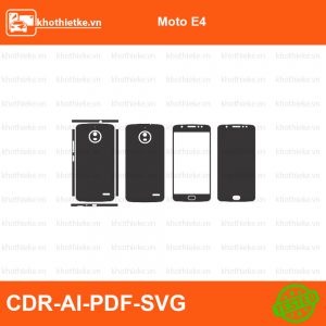 Moto E4 File thiết kế Skin, Template Vector chuẩn cắt decal | KhoThiếtKế.vn