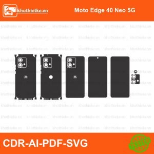 Moto Edge 40 Neo 5G File thiết kế Skin, Template Vector chuẩn cắt decal | KhoThiếtKế.vn