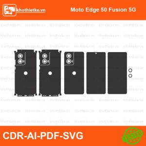 Moto Edge 50 Fusion 5G File thiết kế Skin, Template Vector chuẩn cắt decal | KhoThiếtKế.vn