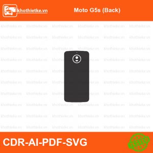 Moto G5s (Back) File thiết kế Skin, Template Vector chuẩn cắt decal | KhoThiếtKế.vn