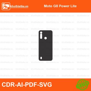 Moto G8 Power Lite File thiết kế Skin, Template Vector chuẩn cắt decal | KhoThiếtKế.vn