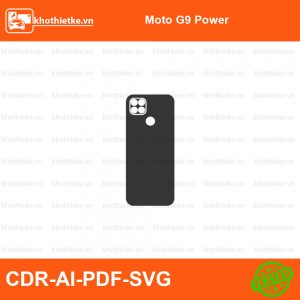 Moto G9 Power File thiết kế Skin, Template Vector chuẩn cắt decal | KhoThiếtKế.vn