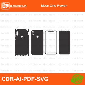 Moto One Power File thiết kế Skin, Template Vector chuẩn cắt decal | KhoThiếtKế.vn