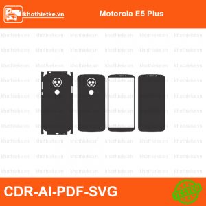 Motorola E5 Plus File thiết kế Skin, Template Vector chuẩn cắt decal | KhoThiếtKế.vn