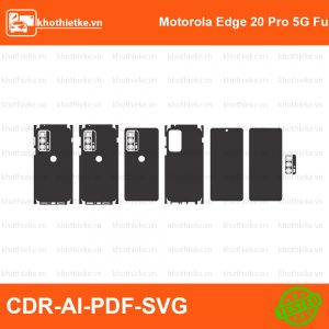 Motorola Edge 20 Pro 5G Full File thiết kế Skin, Template Vector chuẩn cắt decal | KhoThiếtKế.vn