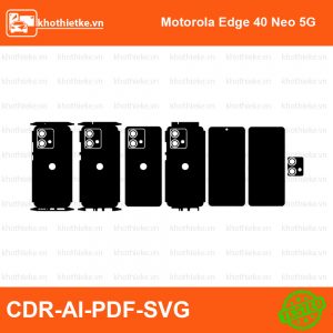 Motorola Edge 40 Neo 5G File thiết kế Skin, Template Vector chuẩn cắt decal | KhoThiếtKế.vn