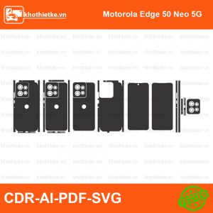 Motorola Edge 50 Neo 5G File thiết kế Skin, Template Vector chuẩn cắt decal | KhoThiếtKế.vn