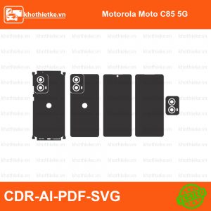 Motorola Moto C85 5G File thiết kế Skin, Template Vector chuẩn cắt decal | KhoThiếtKế.vn