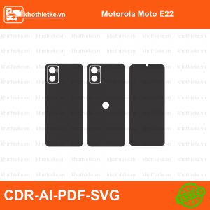 Motorola Moto E22 File thiết kế Skin, Template Vector chuẩn cắt decal | KhoThiếtKế.vn