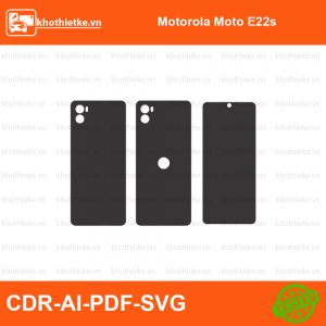 Motorola Moto E22s File thiết kế Skin, Template Vector chuẩn cắt decal | KhoThiếtKế.vn