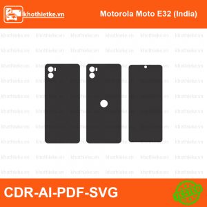 Motorola Moto E32 (India) File thiết kế Skin, Template Vector chuẩn cắt decal | KhoThiếtKế.vn