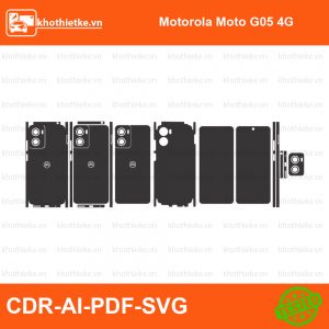 Motorola Moto G05 4G File thiết kế Skin, Template Vector chuẩn cắt decal | KhoThiếtKế.vn