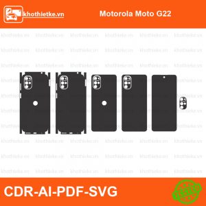 Motorola Moto G22 File thiết kế Skin, Template Vector chuẩn cắt decal | KhoThiếtKế.vn
