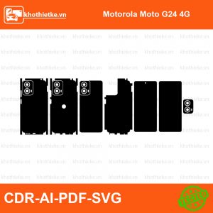 Motorola Moto G24 4G File thiết kế Skin, Template Vector chuẩn cắt decal | KhoThiếtKế.vn