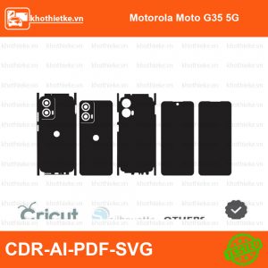 Motorola Moto G35 5G File thiết kế Skin, Template Vector chuẩn cắt decal | KhoThiếtKế.vn