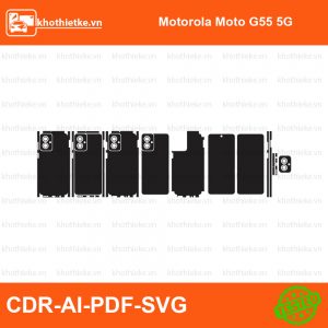 Motorola Moto G55 5G File thiết kế Skin, Template Vector chuẩn cắt decal | KhoThiếtKế.vn