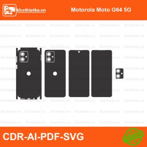Motorola Moto G64 5G File thiết kế Skin, Template Vector chuẩn cắt decal | KhoThiếtKế.vn