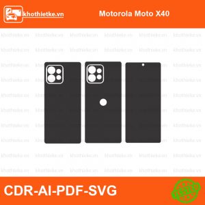 Motorola Moto X40 File thiết kế Skin, Template Vector chuẩn cắt decal | KhoThiếtKế.vn