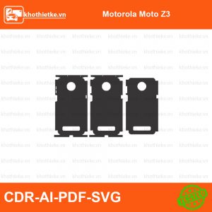Motorola Moto Z3 File thiết kế Skin, Template Vector chuẩn cắt decal | KhoThiếtKế.vn