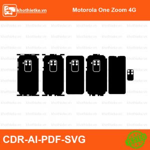 Motorola One Zoom 4G File thiết kế Skin, Template Vector chuẩn cắt decal | KhoThiếtKế.vn