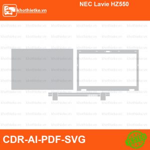 NEC Lavie HZ550 File thiết kế Skin, Template Vector chuẩn cắt decal | KhoThiếtKế.vn