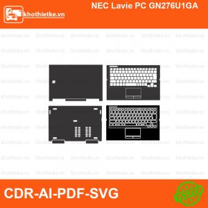 NEC Lavie PC GN276U1GA File thiết kế Skin, Template Vector chuẩn cắt decal | KhoThiếtKế.vn