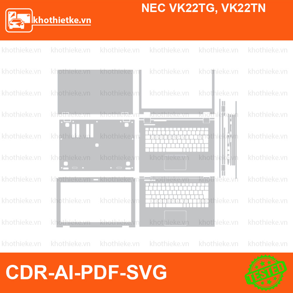 NEC VK22TG, VK22TN File thiết kế Skin, Template Vector chuẩn cắt decal | KhoThiếtKế.vn