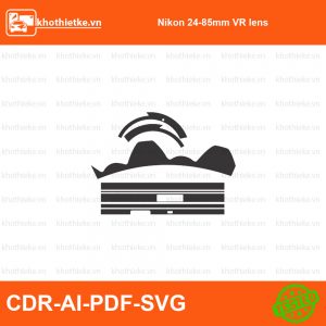 Nikon 24-85mm VR lens File thiết kế Skin máy ảnh & Lens, Template Vector chuẩn cắt decal | KhoThiếtKế.vn