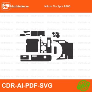 Nikon D3 File thiết kế Skin máy ảnh & Lens, Template Vector chuẩn cắt decal | KhoThiếtKế.vn