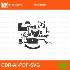 Nikon D3s File thiết kế Skin máy ảnh & Lens, Template Vector chuẩn cắt decal | KhoThiếtKế.vn