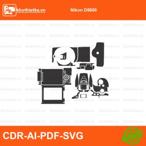 Nikon D600 File thiết kế Skin máy ảnh & Lens, Template Vector chuẩn cắt decal | KhoThiếtKế.vn